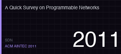 A Quick Survey on Selected Approaches for Preparing Programmable Networks